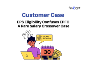 Confused employee facing EPS eligibility issue on EPFO portal after salary crossover, needing help from a PF consultant